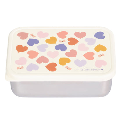 Boîte à déjeuner en inox - Cœurs – A Little Lovely Company