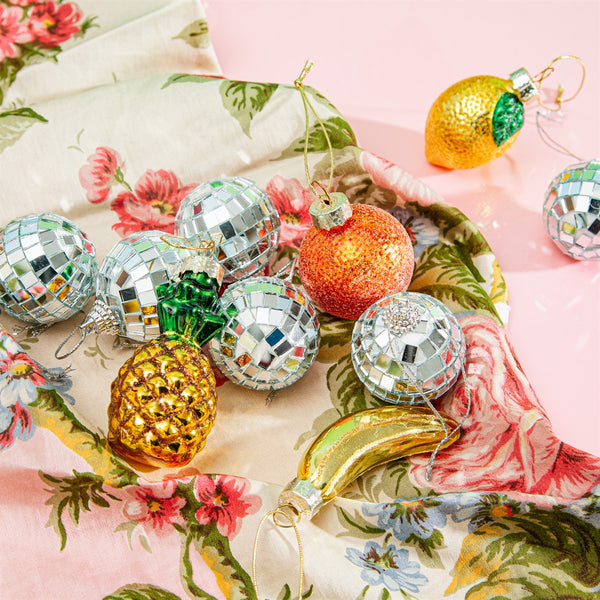 Mini Boule de Noël à facettes 6-Pack