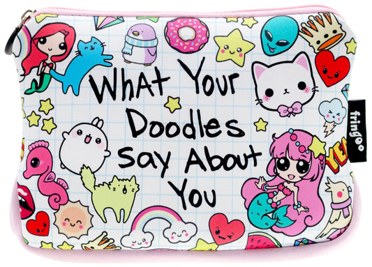 Grande trousse scolaire imprimée – What Doodles Says