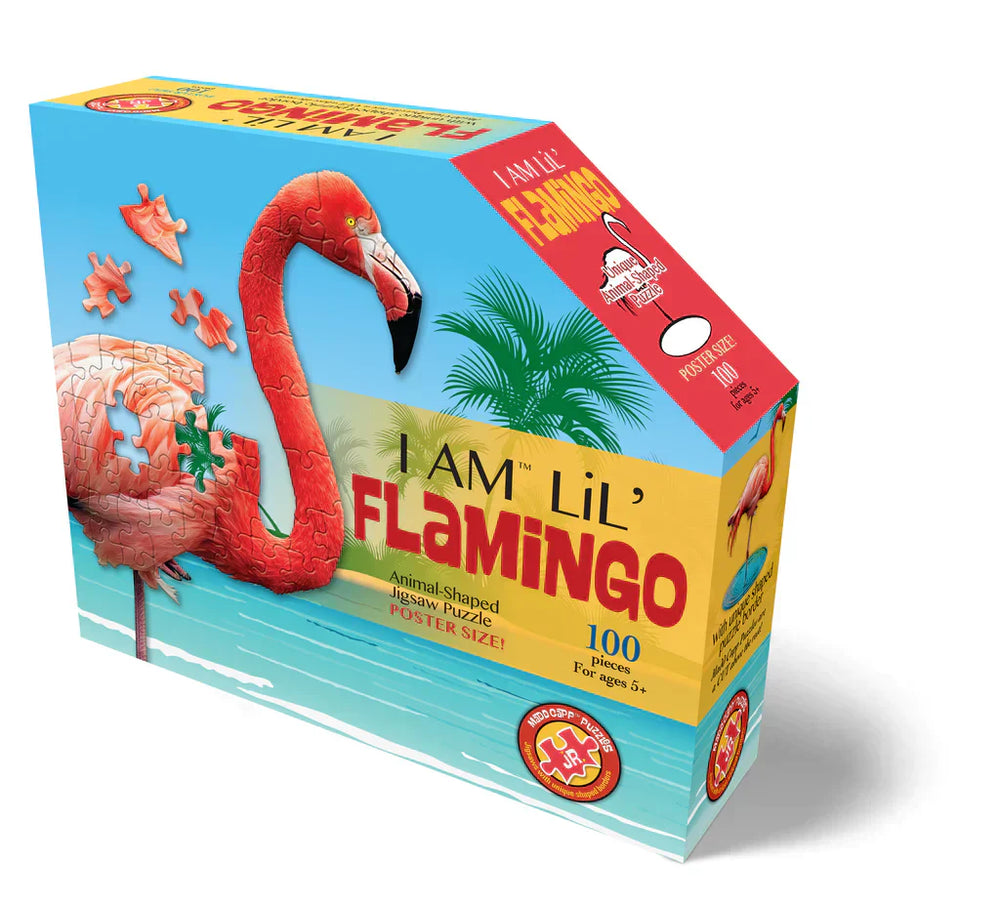 Ik ben Lil' Puzzle - Roze Flamingo