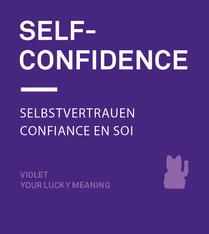 Chat Chanceux Violet