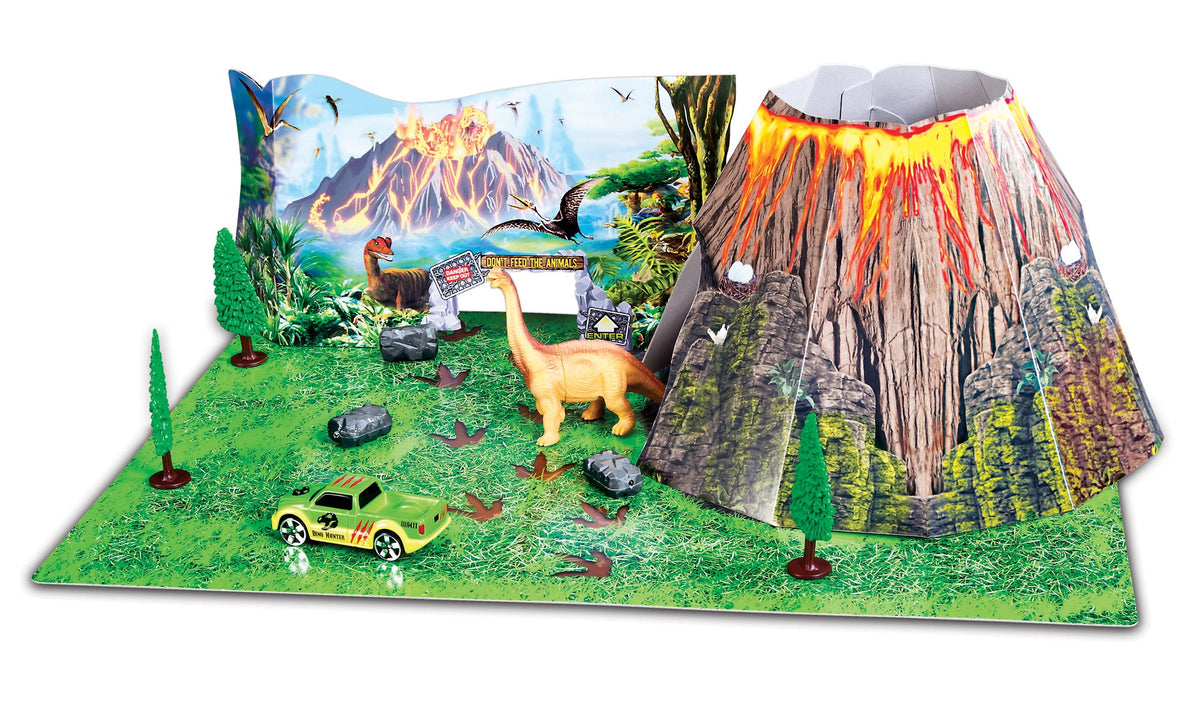CONSTRUCTION ET JOUER AVEC UN DINOSAURE EN MÉTAL FRAIS
