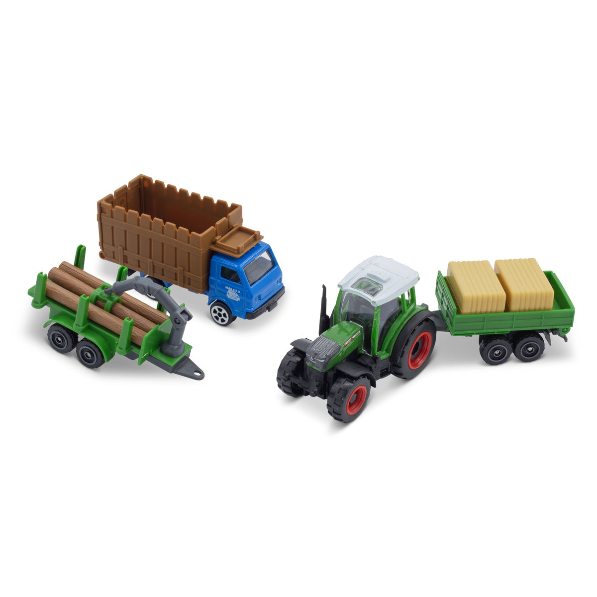 MINI MACHINES DE TRAVAIL - PACK DE 4 TRACTEURS FENDT