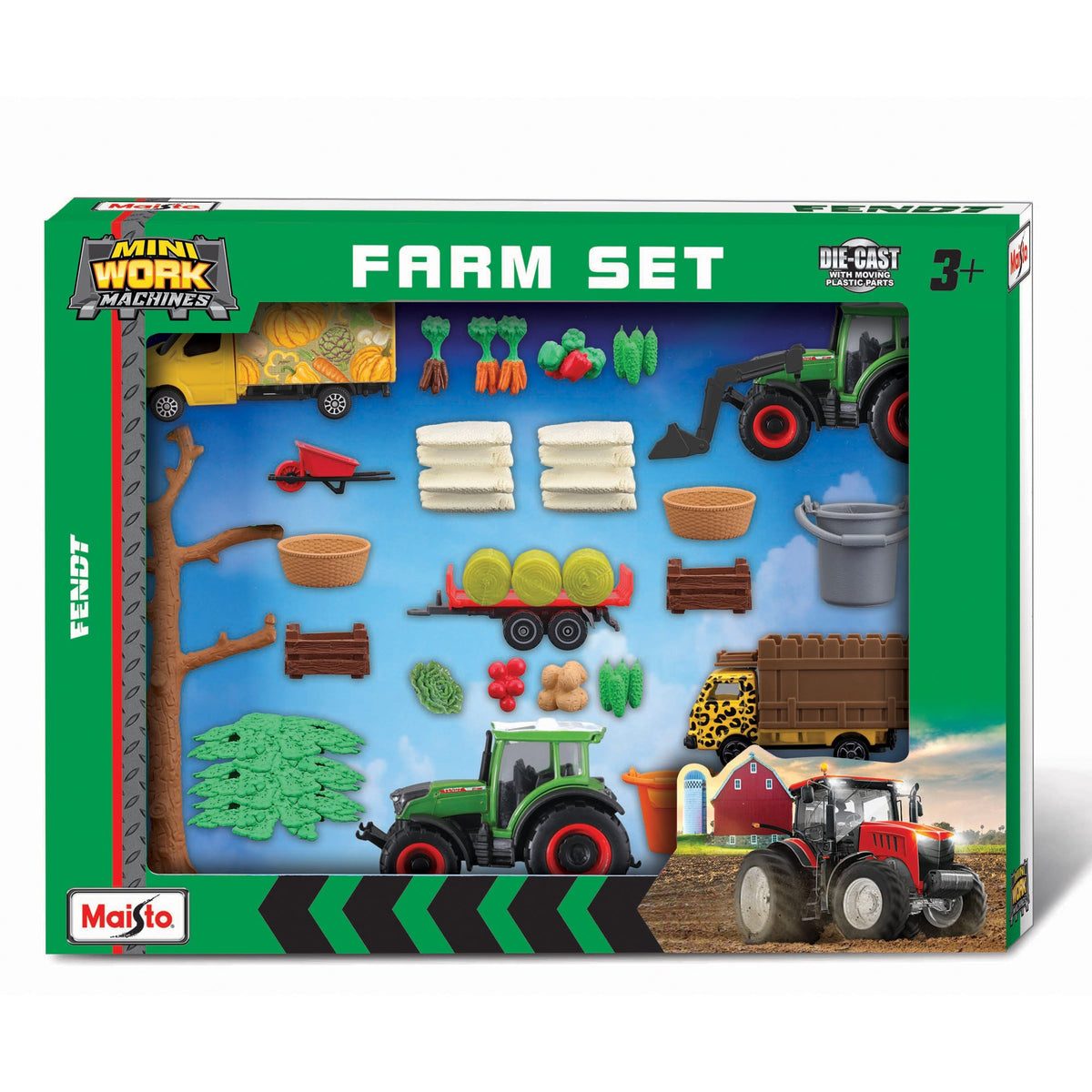 MINI MACHINES DE TRAVAIL - SUPER FARM SET FENDT