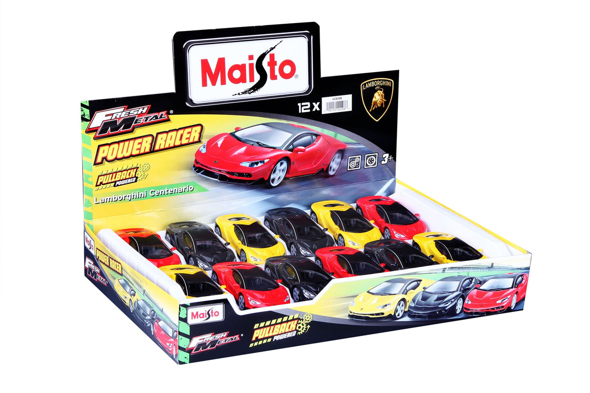 DISTRIBUTEUR DE CARBURANT LAMBORGHINI POWER RACER EN MÉTAL FRAIS