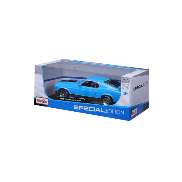 1:18 FORD MUSTANG MACH 1 1970 - BLEU