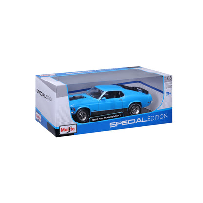 1:18 FORD MUSTANG MACH 1 1970 - BLEU