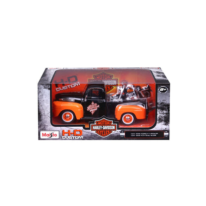 1:24 HARLEY DAVIDSON 1958 FORD F-1 PICKUP WITH 1958 FLH DUO GLIDE