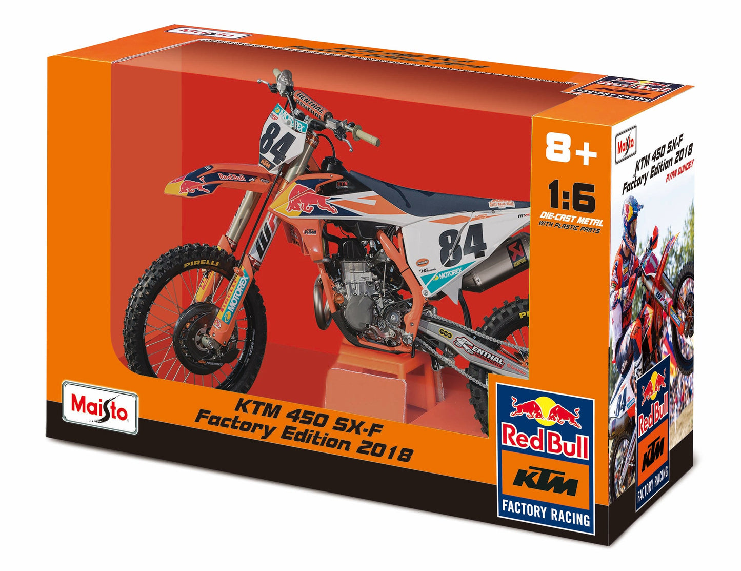 1:6 モト レッドブル KTM スーパークロス SX450 2018 #84