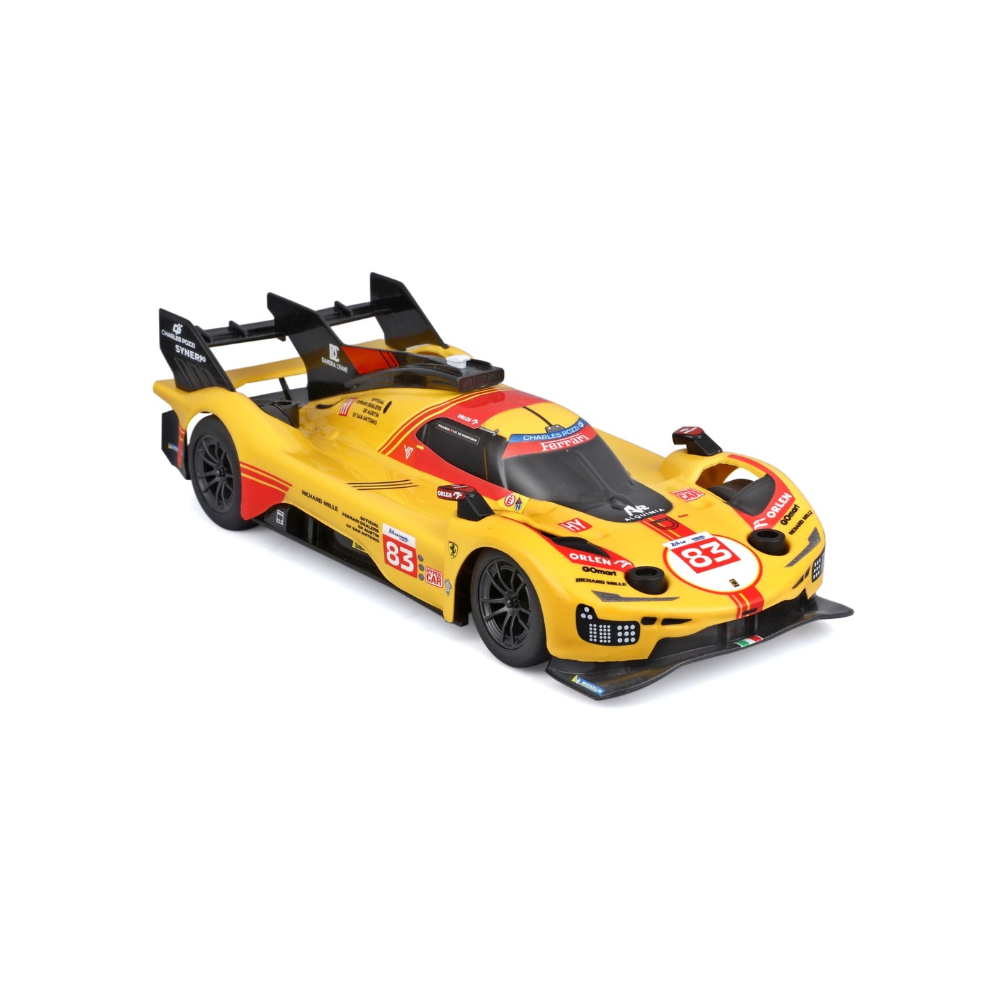 1:24 PREMIUM RC FERRARI 499P 2.4GHZ YELLOW