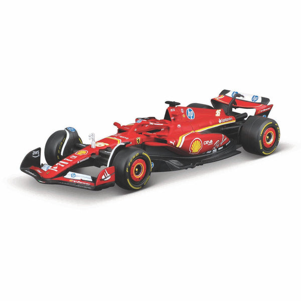 MINI CIRCUIT DE COURSE F1 RC EN MÉTAL MOULÉ SOUS PRESSION 1:41 FERRARI 2024 LECLERC 2,4 GHz