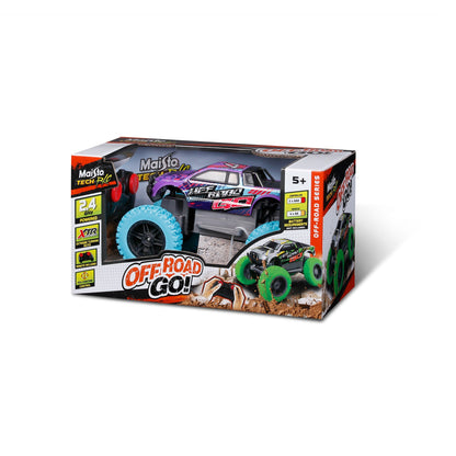 RC ロッククローラー オフロード ロードアンドゴー パープル 2.4GHz