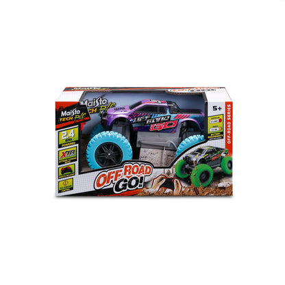 RC ロッククローラー オフロード ロードアンドゴー パープル 2.4GHz