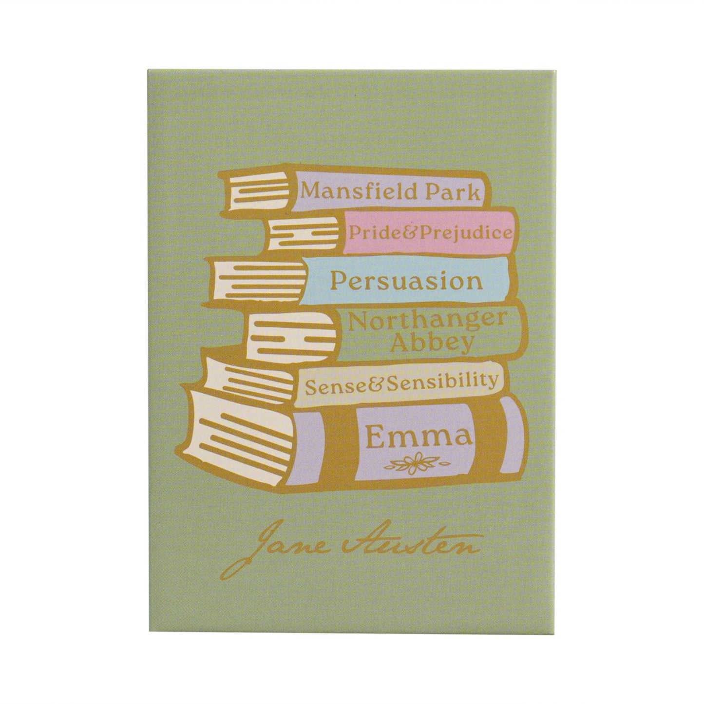Aimant Jane Austen - Métal Livres