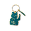 Lucky-Cat-Schlüsselanhänger Grün