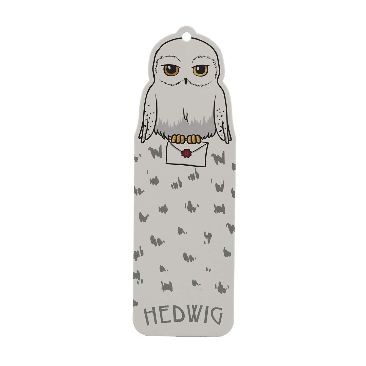 Marque-page avec breloque et pompon Harry Potter - Hedwige