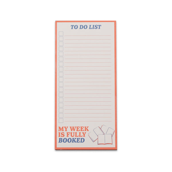 Bloc-notes My Week Is Fully Booked