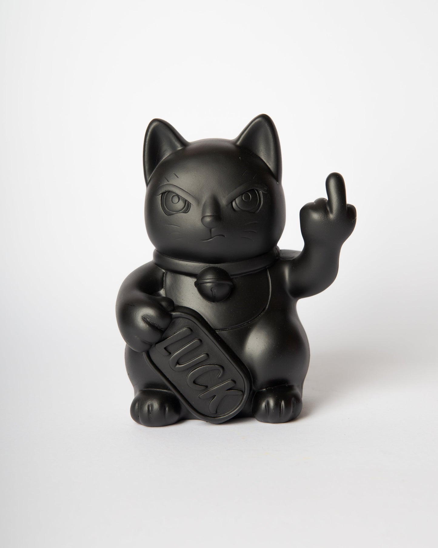 Chat Chanceux « Fuck » Noir