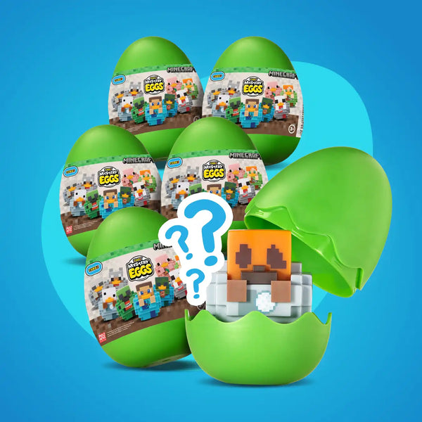 Pack de 6 Minecraft Mystery Eggs TUBBZ