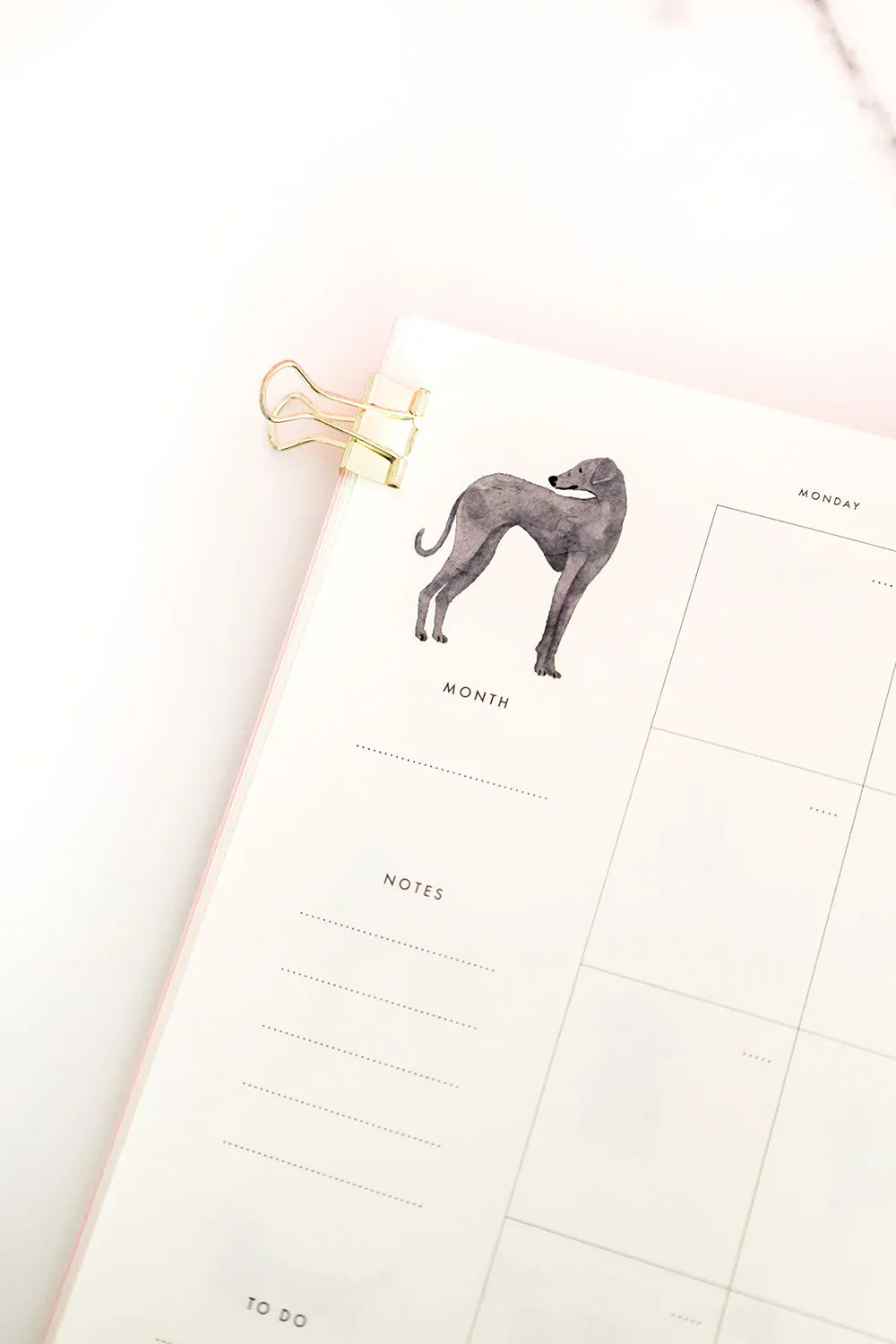 Dogues - Monthly Planner