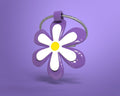 Llavero flor violeta