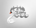 Keyring Swan Family