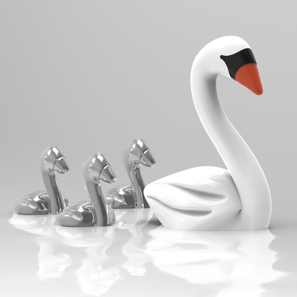 Keyring Swan Family