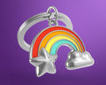 Portachiavi Arcobaleno Argentato