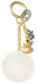 Charm de Bolso Pato Dorado con Pompón