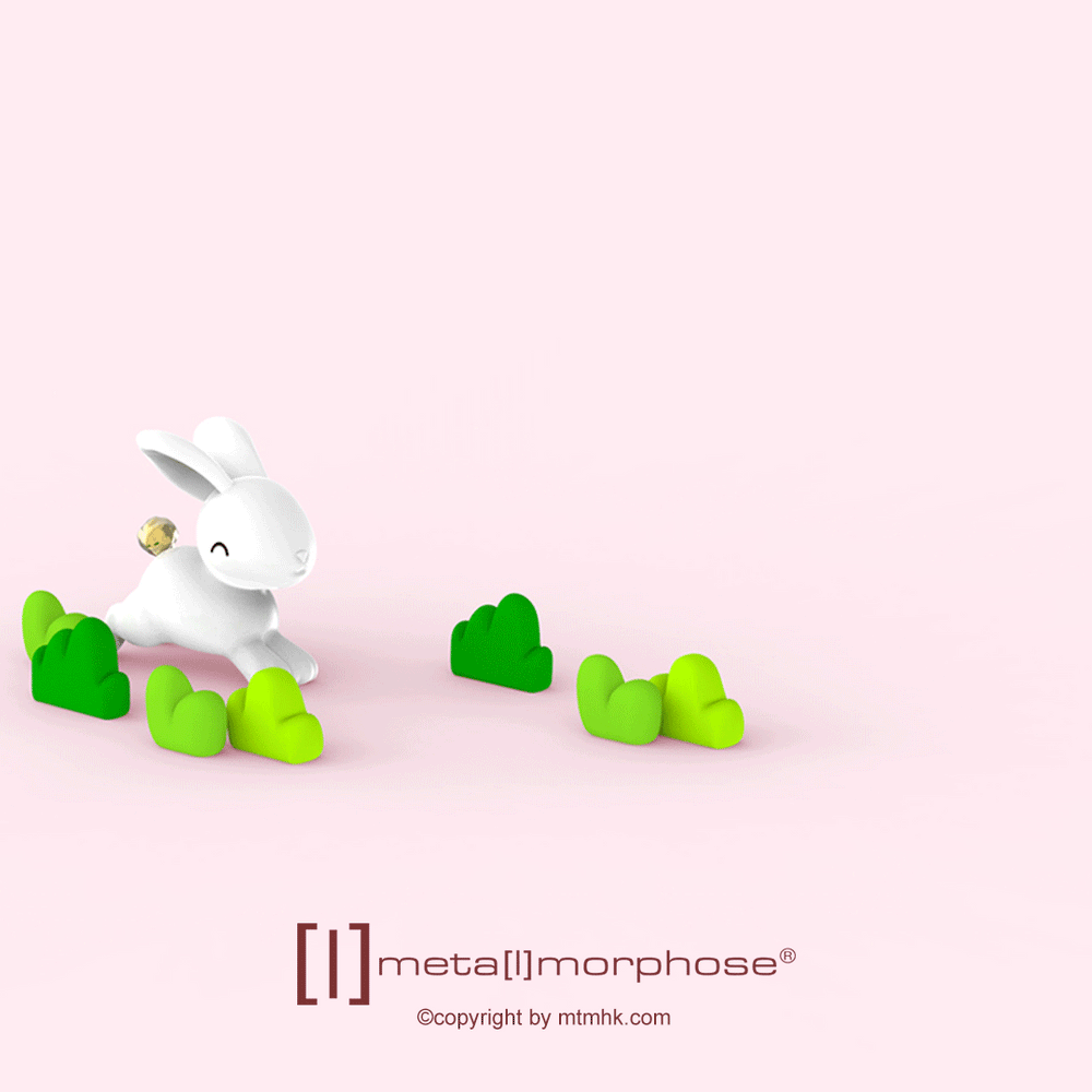 Schlüsselanhänger Fröhlicher Hase