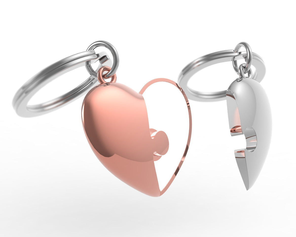 Porte Clés Cœur Couple