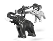 Porte-clés Éléphant Meta[l]morphose MTM422-01