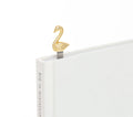 Lesezeichen Schwan Gold