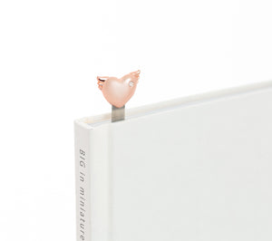 Rose Gold Winged Heart Bookmark