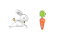 Pin de conejo y zanahoria