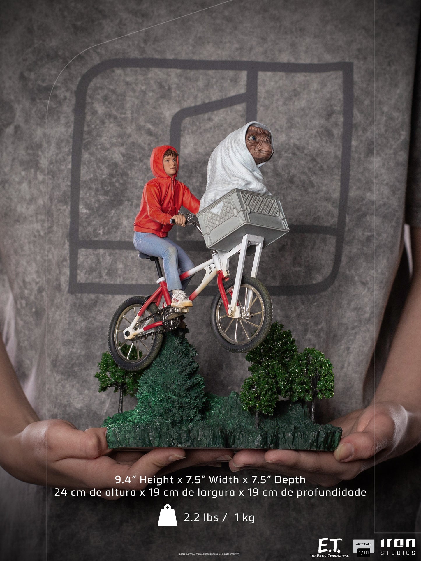 Statue E.T. & Elliot - E.T. The Extra-Terrestrial - Art Scale 1/10