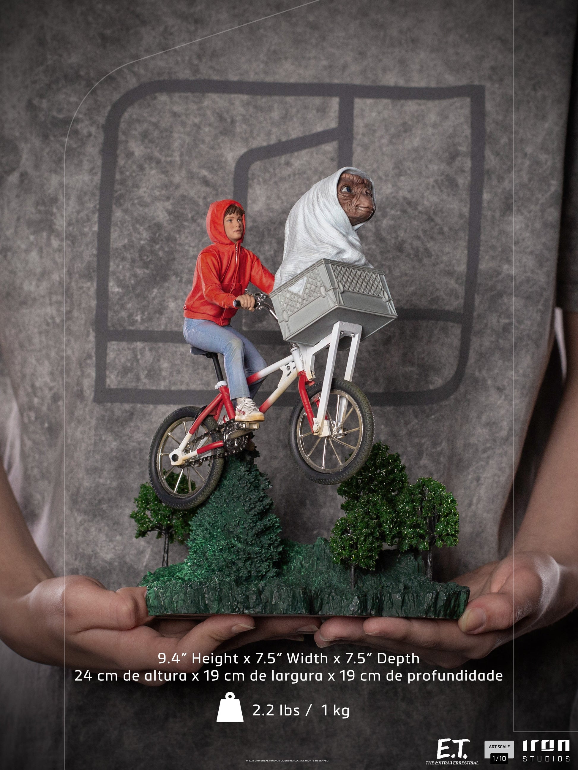 Statue E.T. & Elliot - E.T. The Extra-Terrestrial - Art Scale 1/10