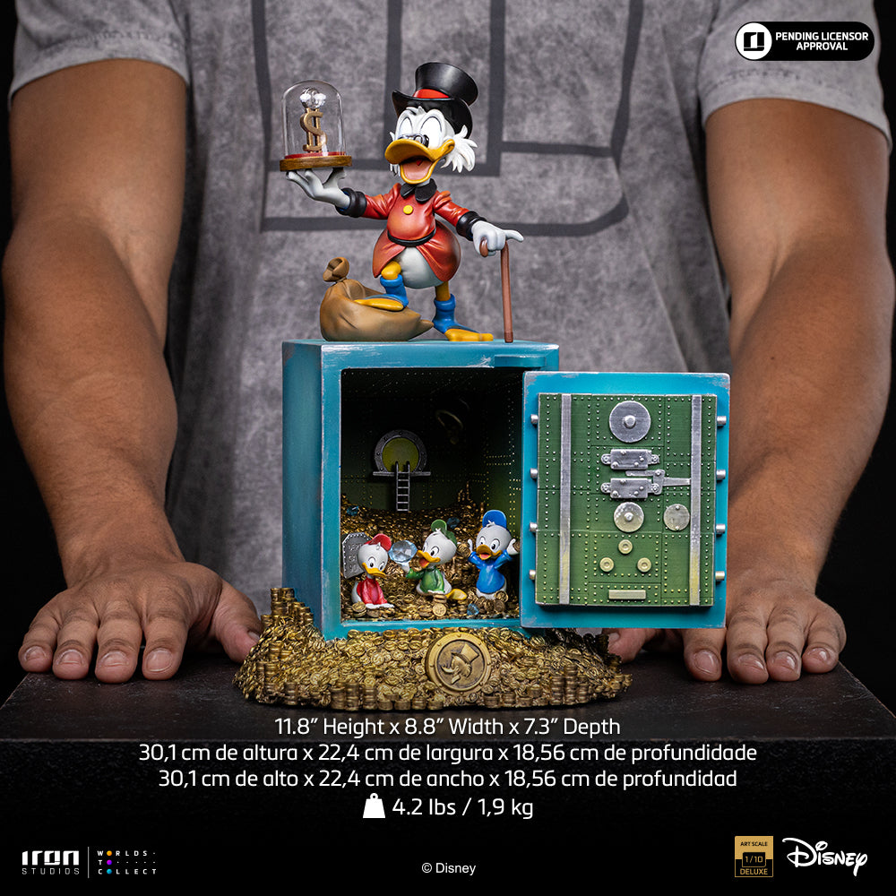 Pre-Order - Uncle Scrooge McDuck and Nephews Statue - Duck Tales - Art Scale 1/10 - Iron Studios