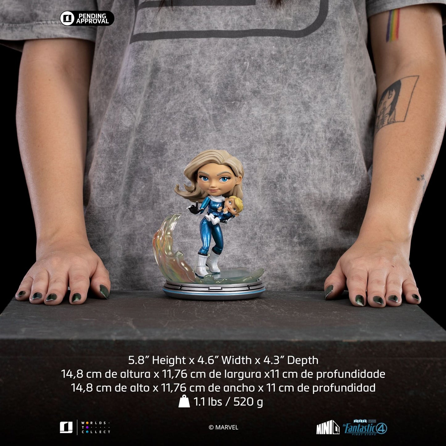 Figurine Fantastic Four Pack (Metallic Version) - The Fantastic Four: First Steps - Mini Co.
