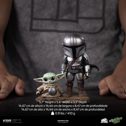 Figurine Mandalorian and Grogu - The Mandalorian - Mini Co. - The Mandalorian & Grogu