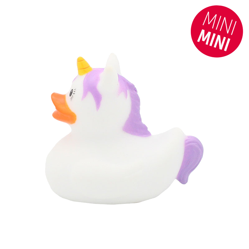 Mini pato unicórnio branco