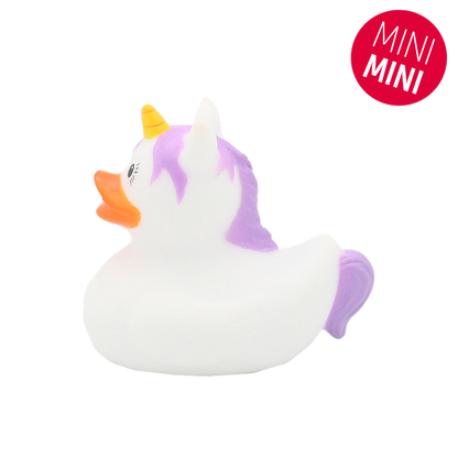 Mini pato unicórnio branco