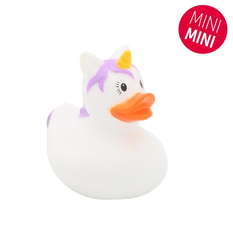 Mini pato unicórnio branco