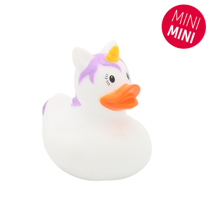 Mini pato unicórnio branco