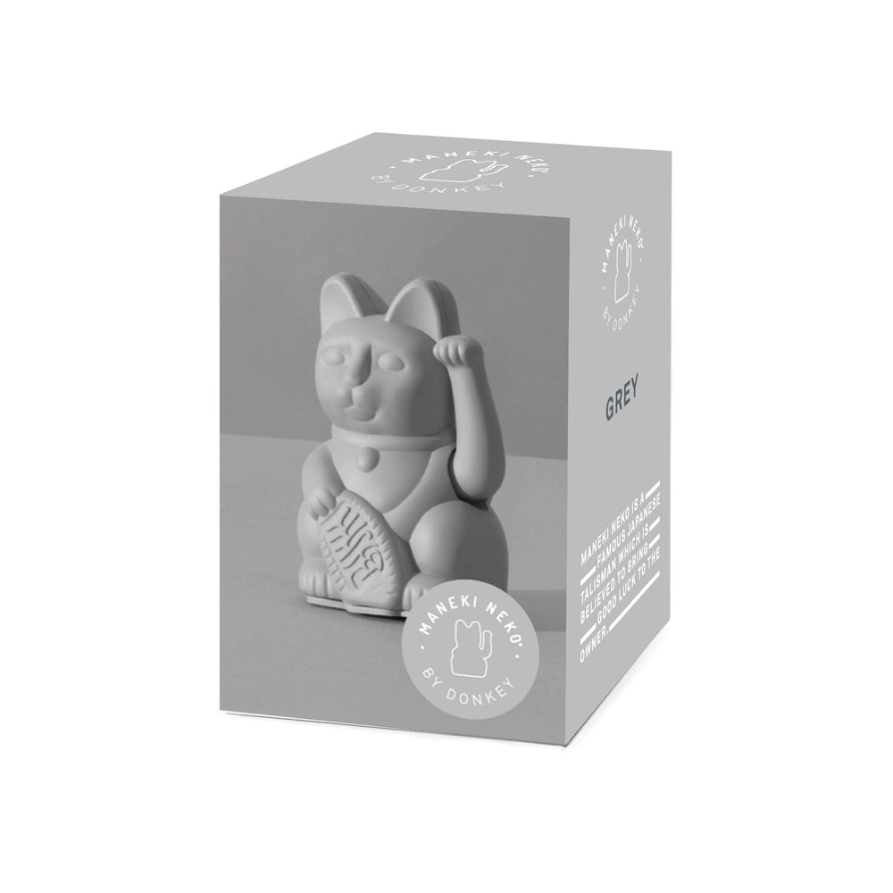 Mini Grey Lucky Cat