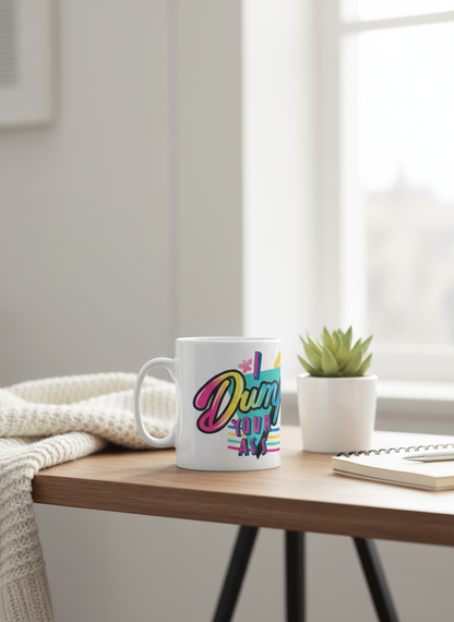 Caneca estranha coisas - eu idiota sua bunda