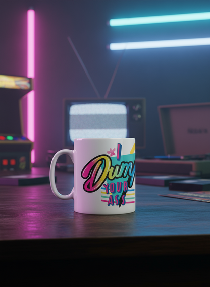 Caneca estranha coisas - eu idiota sua bunda