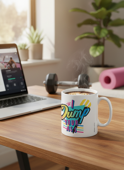 Caneca estranha coisas - eu idiota sua bunda