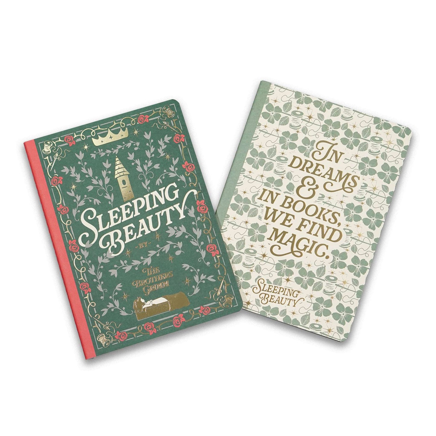 Lot de 2 carnets A5 La Belle au bois dormant