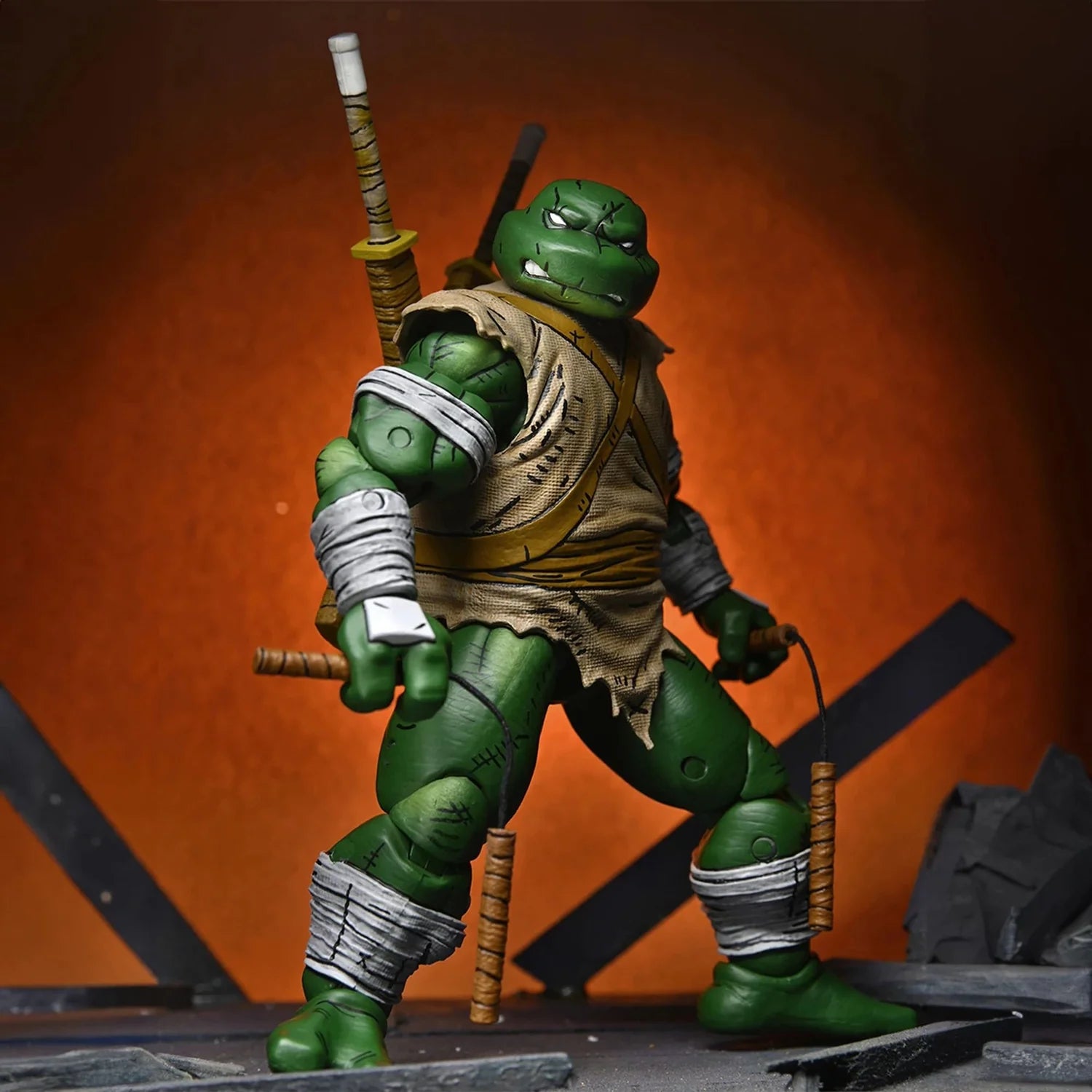 teenage mutant ninja turtles mirage comics 7 scale action figure michelangelo the wanderer neca